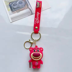 Rubber Keychain Toy Story - Bear - Red