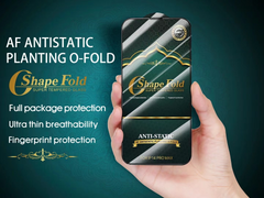 Clear Anti Static Screen Protector O Shape Fold