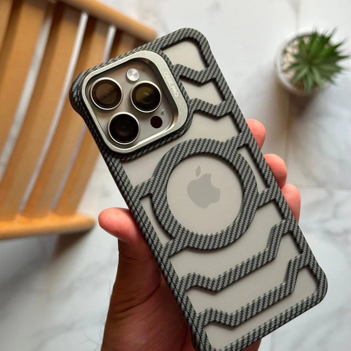 Carbon Viber Round Case