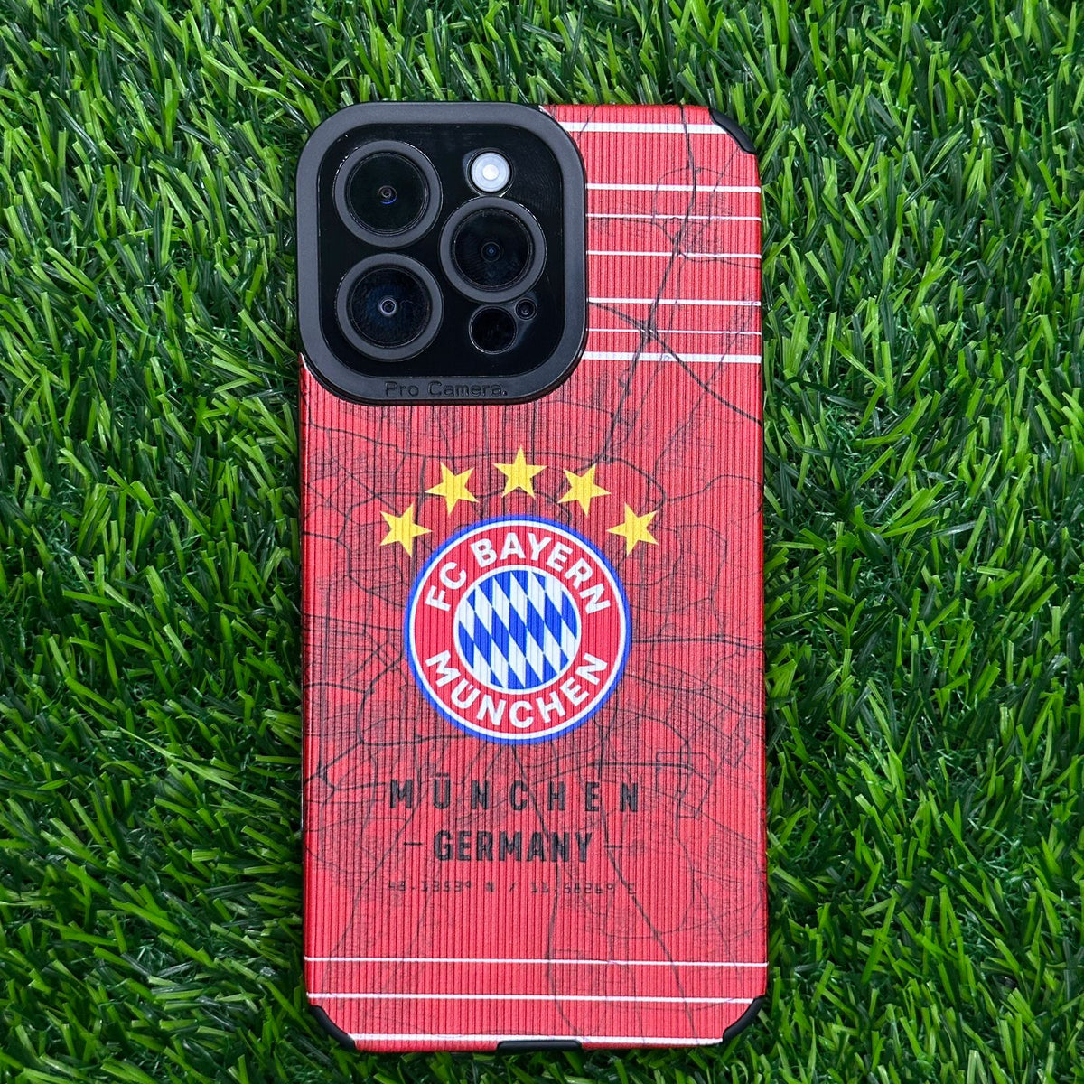 Bayern Munchen Map Rubber Case
