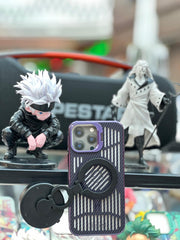 Magsafe Carbon Fiber Case With Camera Stand Net Design