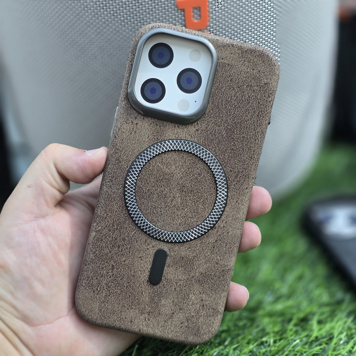 Slim Fit Rubber Metal Magsafe Case With Camera Shield