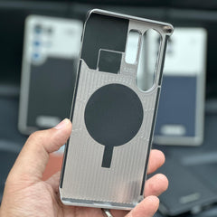 Aluminum With Leather Magsafe Perfume Case Easy Fixing For Samsung