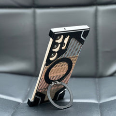 Aluminum With Acrylic Snake Skin Color Armor Design For Samsung