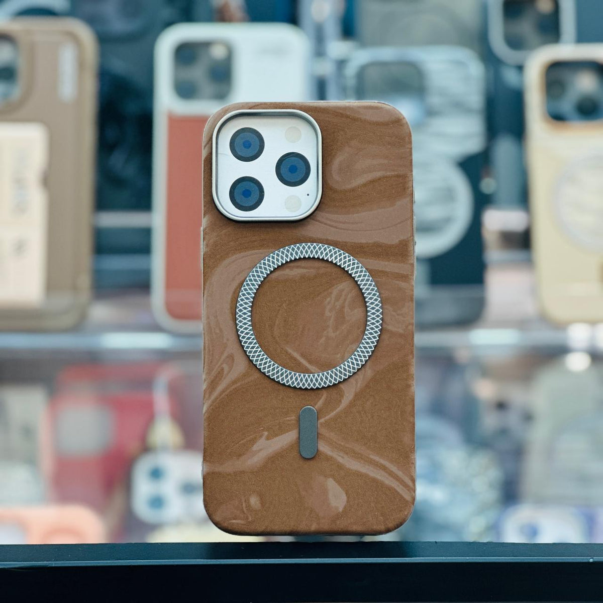 Velvet Case With 3D Design & Magsafe