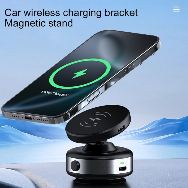 Vacuim Car Holder 360 Wireless Charger