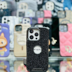 RimbMax Glitter Fashion Case With Apple Logo Hole