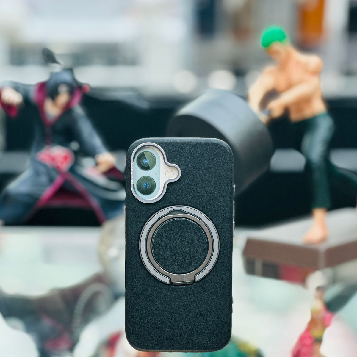 Leather Magesafe With Metal Ring