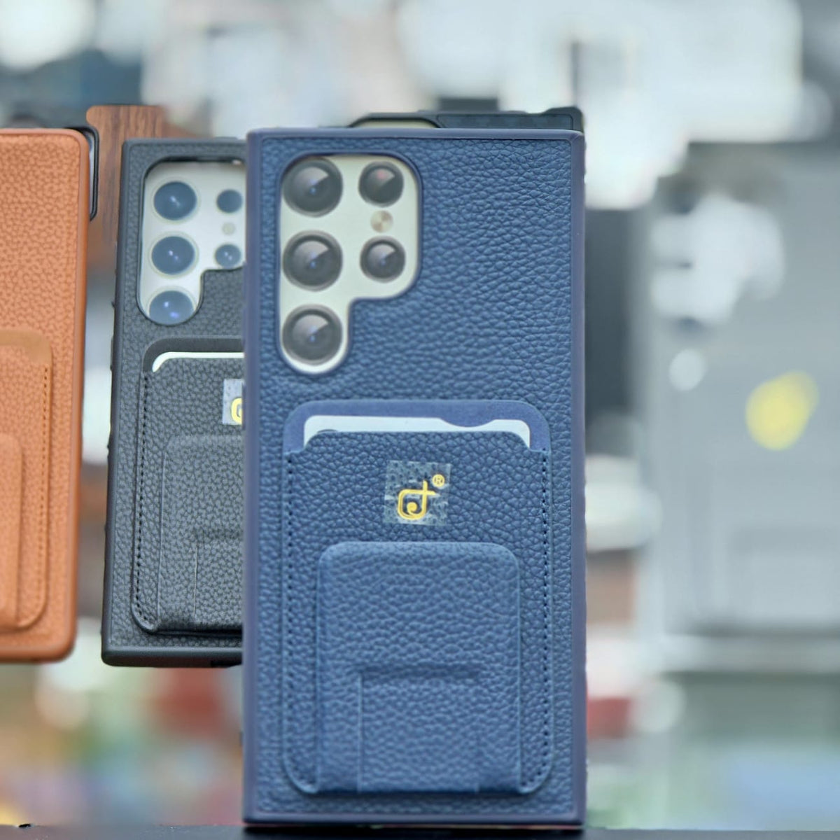 Rimbmix Leather Case With Wallet And Stand