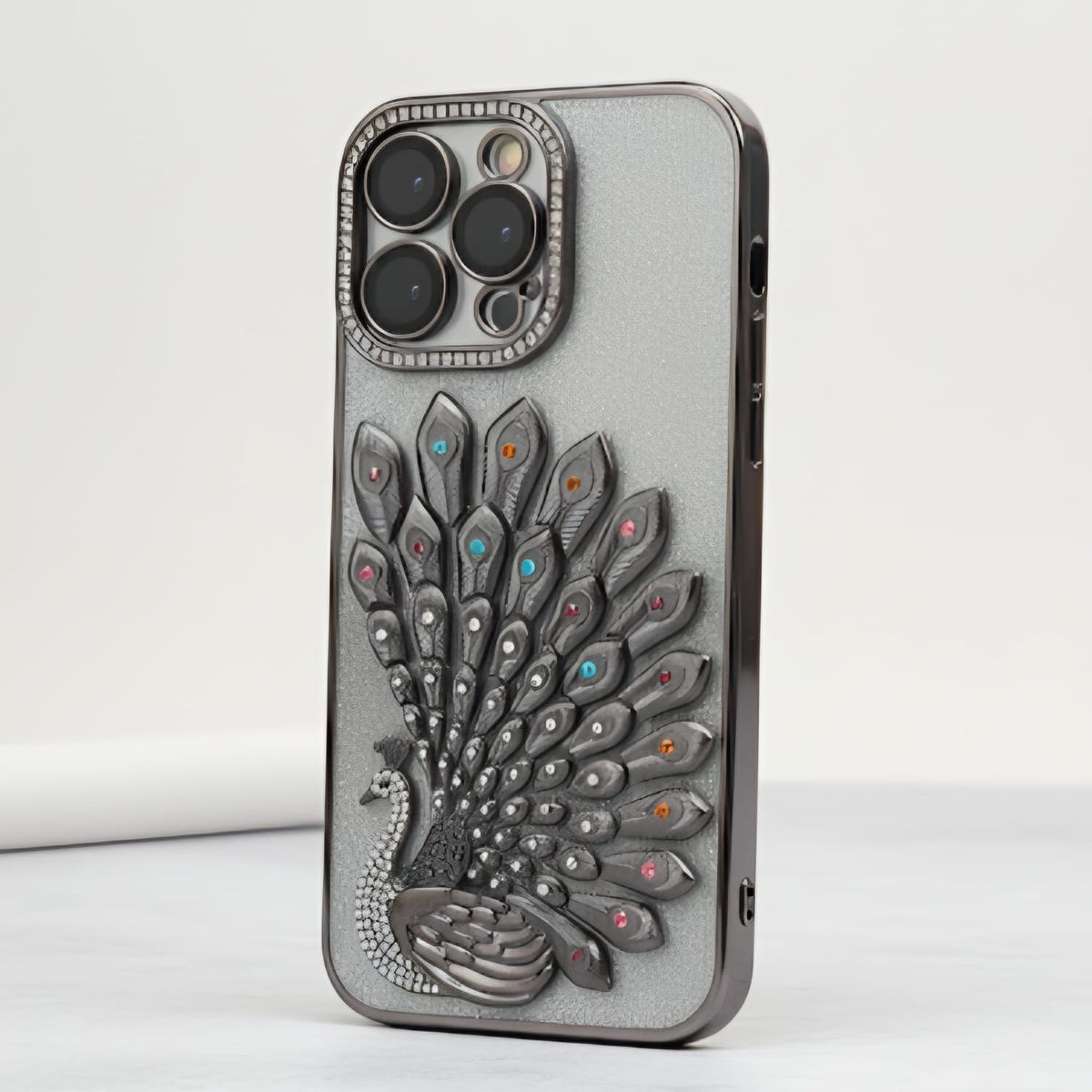 Majestic Peacock 3D Embossed Luxury Case