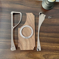 Aluminum With Wood Magsafe Side Opening