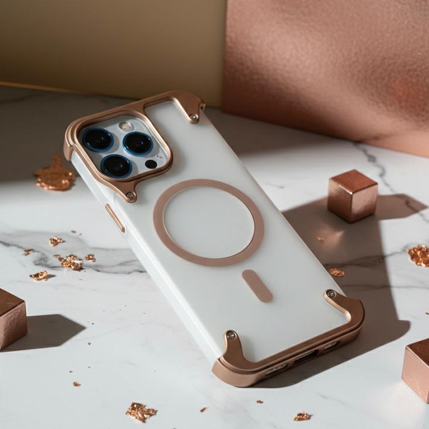 Quilted Leather Puffer Case