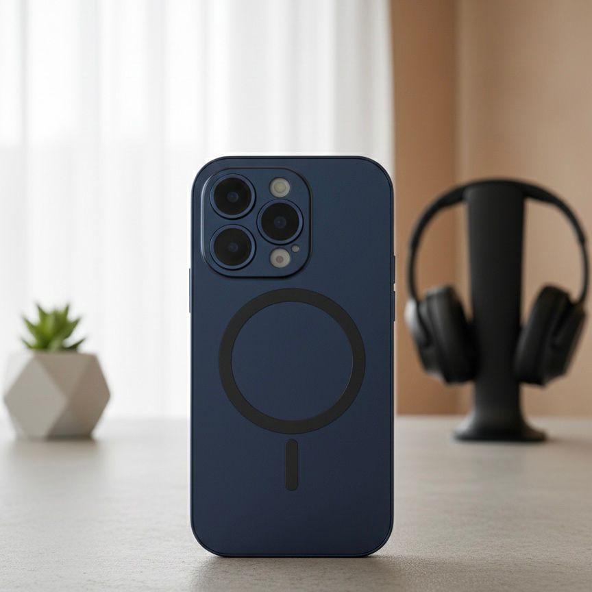 MagSafe Leather Case with O-Ring Kickstand.