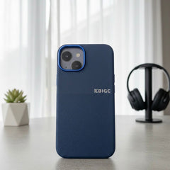 BIGC Navy Blue Textured iPhone Case