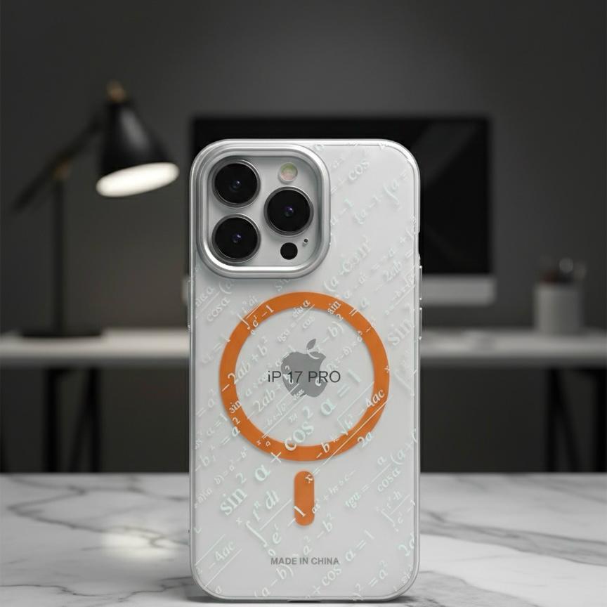 Transparent "Math Formula" MagSafe Protective Case.