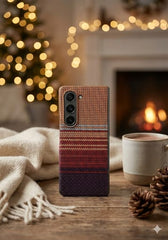 Sunset Gradient Knitted Texture Aesthetic Case