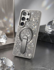 Luxury Diamond Glitter Case with Magnetic Ring Kickstand For Samsung