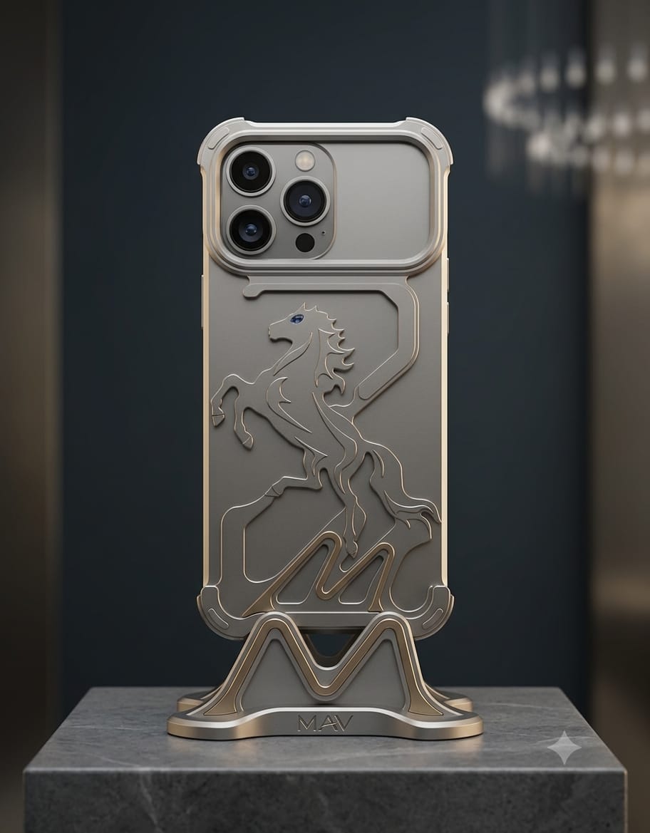 Metal Horse Skeleton / Bumper Phone Case
