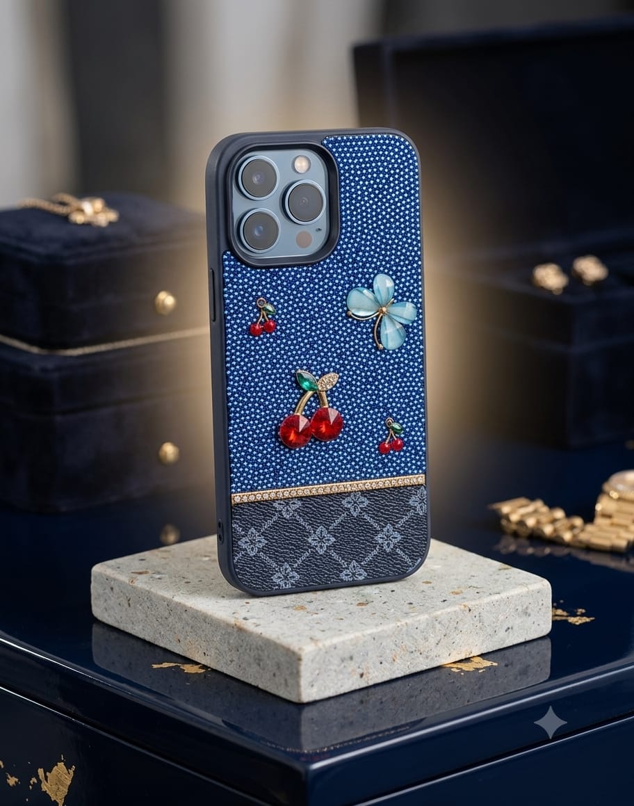 Monogram Leather Luxury Phone Case