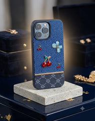 Monogram Leather Luxury Phone Case