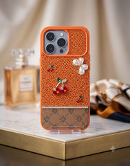 Monogram Leather Luxury Phone Case