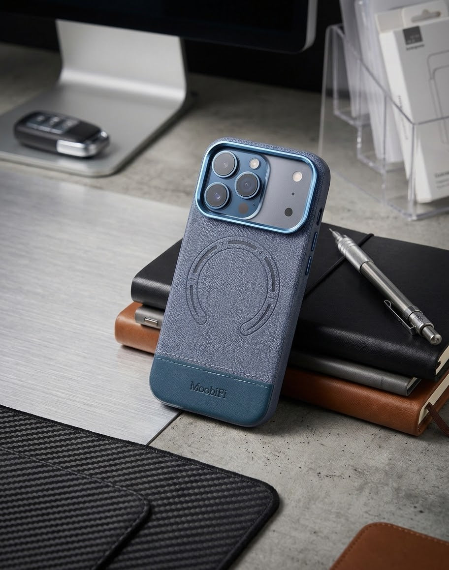 MoobiFi Textured Fabric MagSafe Case for iPhone