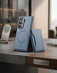 The DDU Collection – Premium Leather MagSafe Case with Magnetic Wallet Card Holder for Samsung Galaxy Z Fold