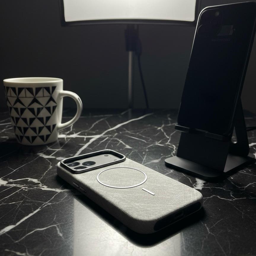 Titanium Fiber Texture MagSafe Case