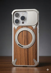 Moobifi Aluminum & Wood Case With MagSafe