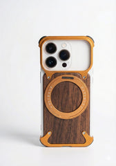 Moobifi Aluminum & Wood Case With MagSafe