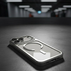 Luxury Magnetic Matte Translucent Case with Metal Camera Protector