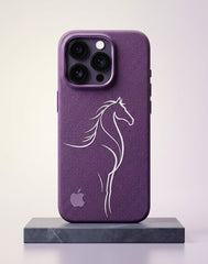 Carbon Fiber Magsafe Slim Case With Horse