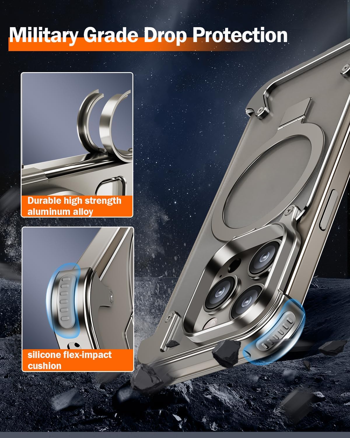 Aluminum Case With Acrylic And Screw - Elite Phones