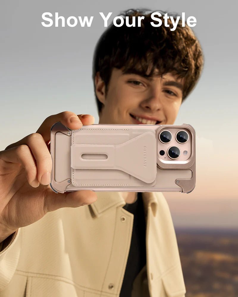 Aluminum Case With Leather And Screw&Leather Wallet - Elite Phones