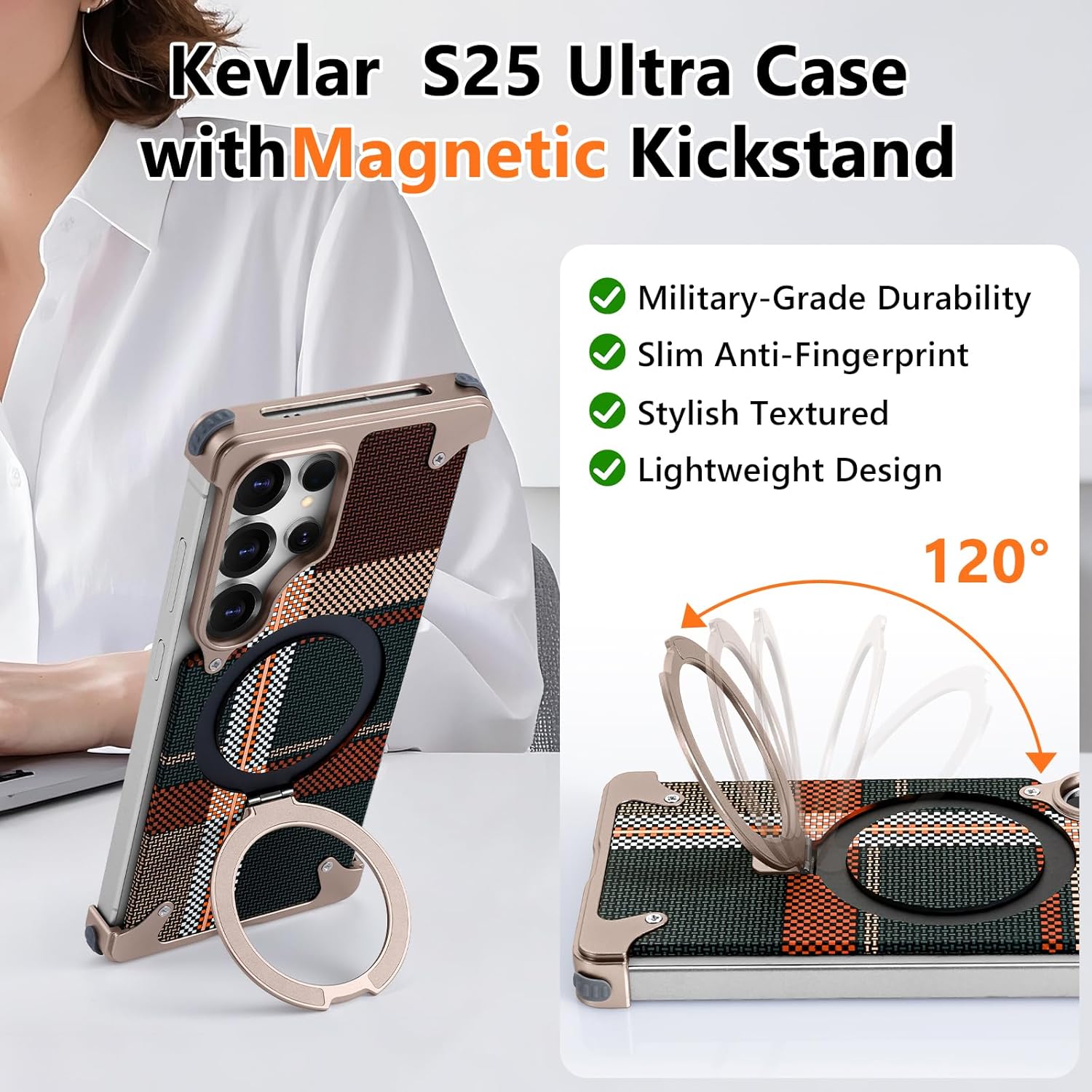 Aluminum Magsafe With Leather Classic Pattern With Screw - Elite Phones