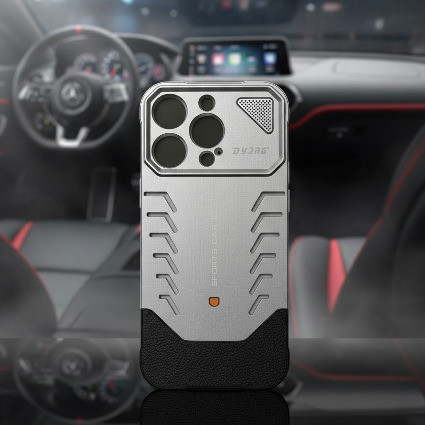 Aluminum With Hard Leather Easy Fixing - Elite Phones