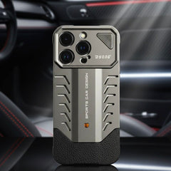 Aluminum With Hard Leather Easy Fixing - Elite Phones