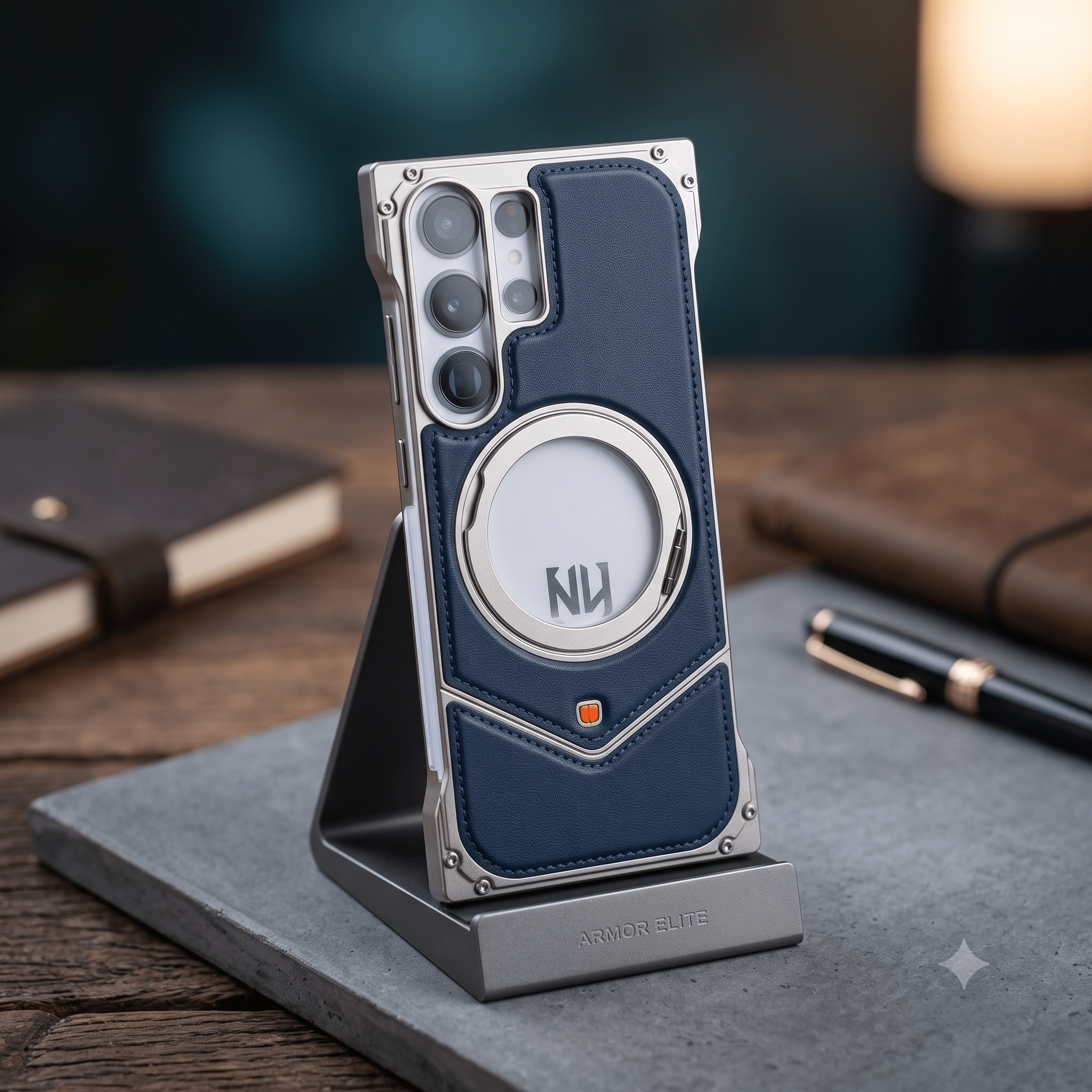 Aluminum With Leather Easy Fixing - Elite Phones