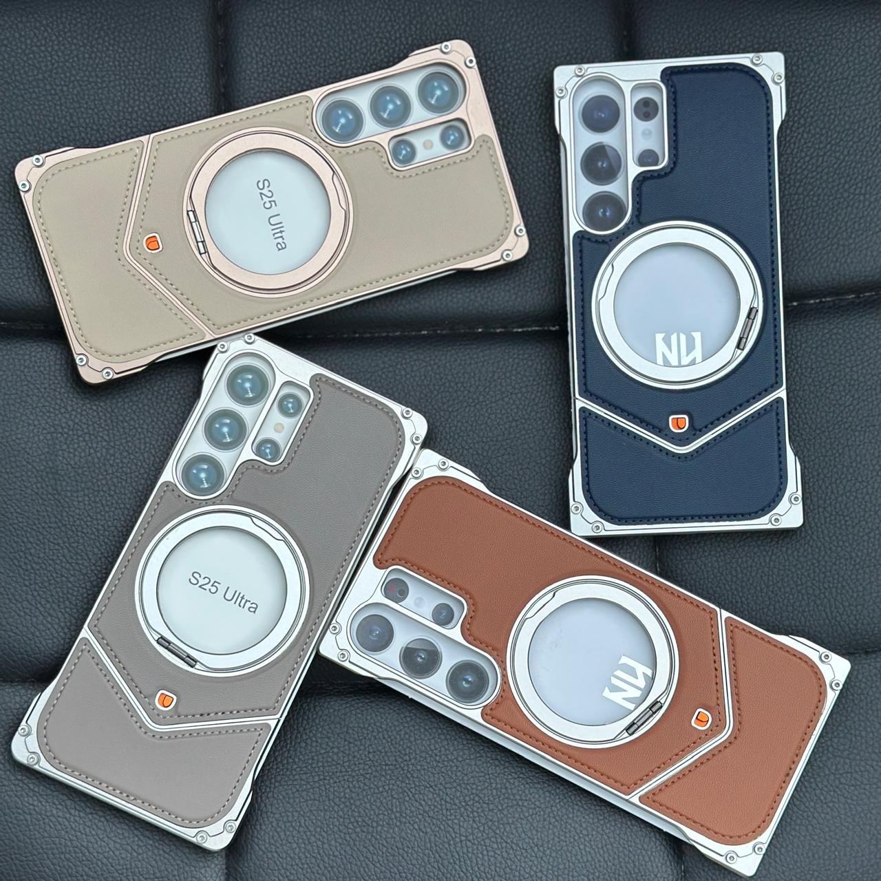 Aluminum With Leather Easy Fixing - Elite Phones