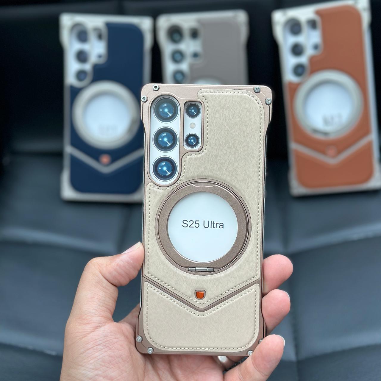 Aluminum With Leather Easy Fixing - Elite Phones
