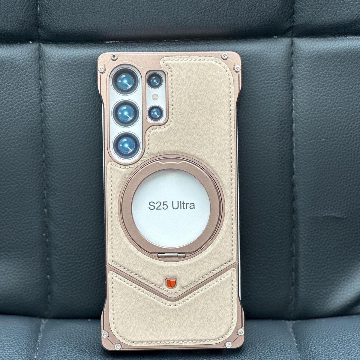 Aluminum With Leather Easy Fixing - Elite Phones