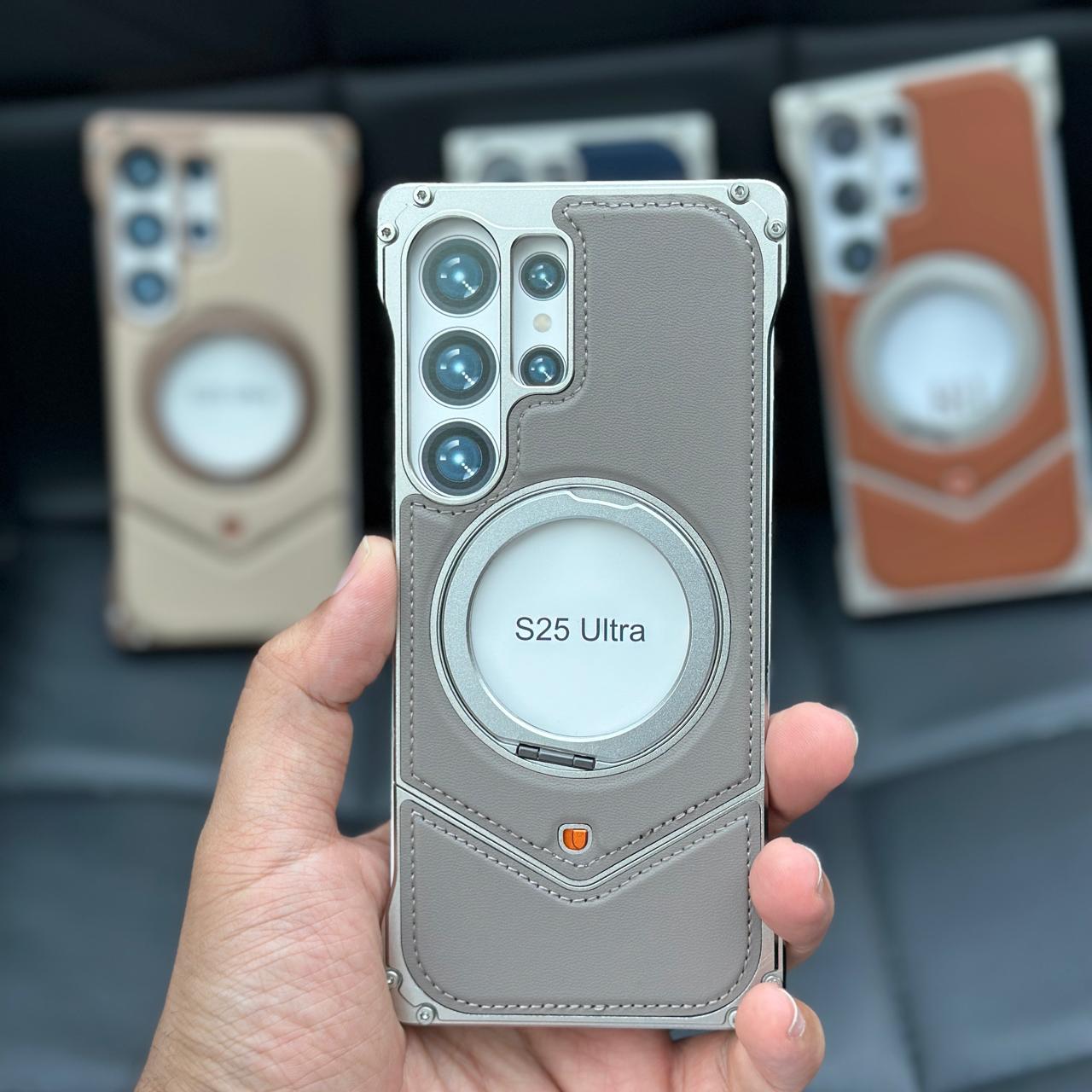Aluminum With Leather Easy Fixing - Elite Phones