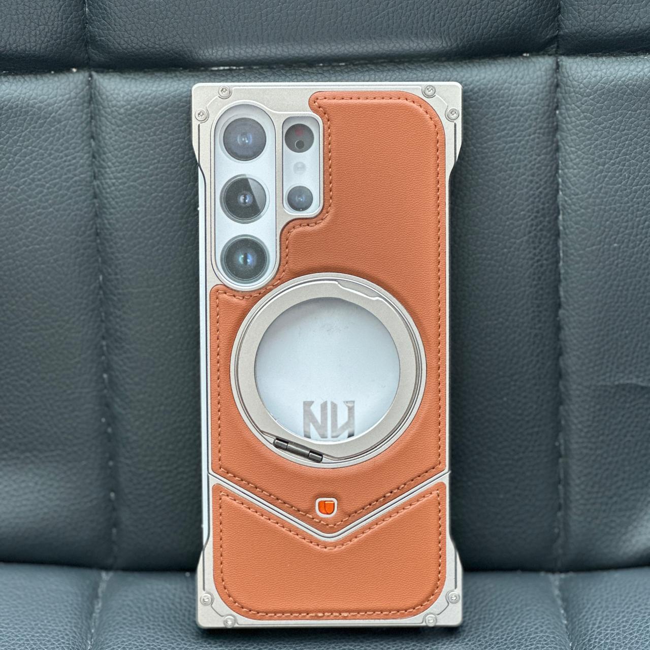 Aluminum With Leather Easy Fixing - Elite Phones