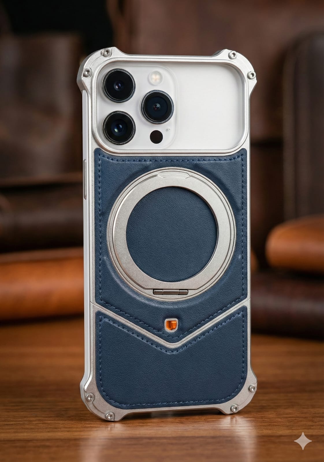 Aluminum With Leather Easy Fixing - Elite Phones