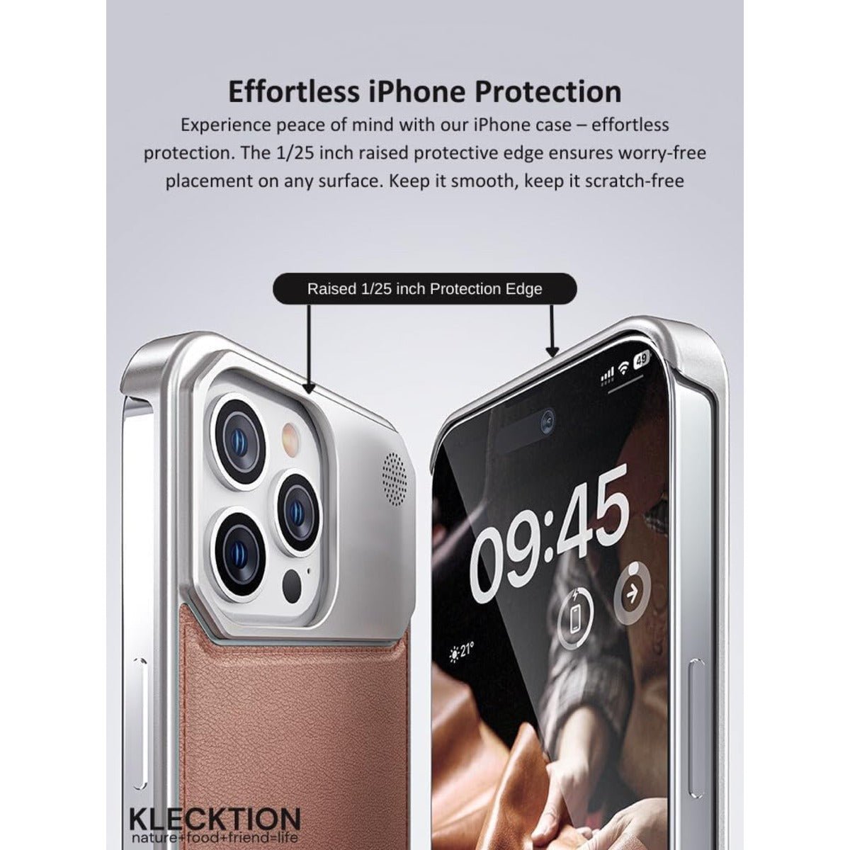 Aluminum With Leather Magsafe Perfume Case Easy Fixing - Elite Phones