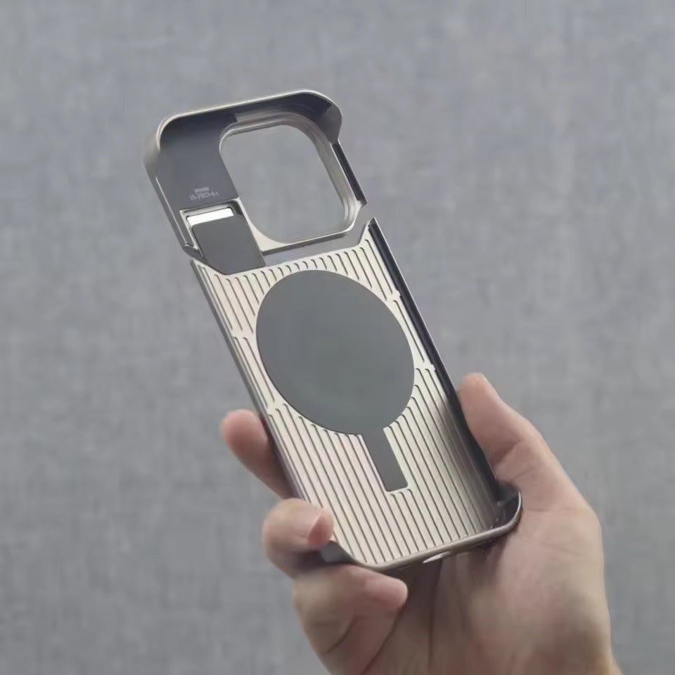 Aluminum With Leather Magsafe Perfume Case Easy Fixing - Elite Phones