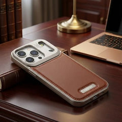 Aluminum With Leather Magsafe Perfume Case Easy Fixing - Elite Phones