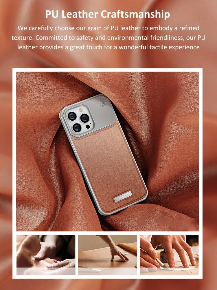 Aluminum With Leather Magsafe Perfume Case Easy Fixing - Elite Phones