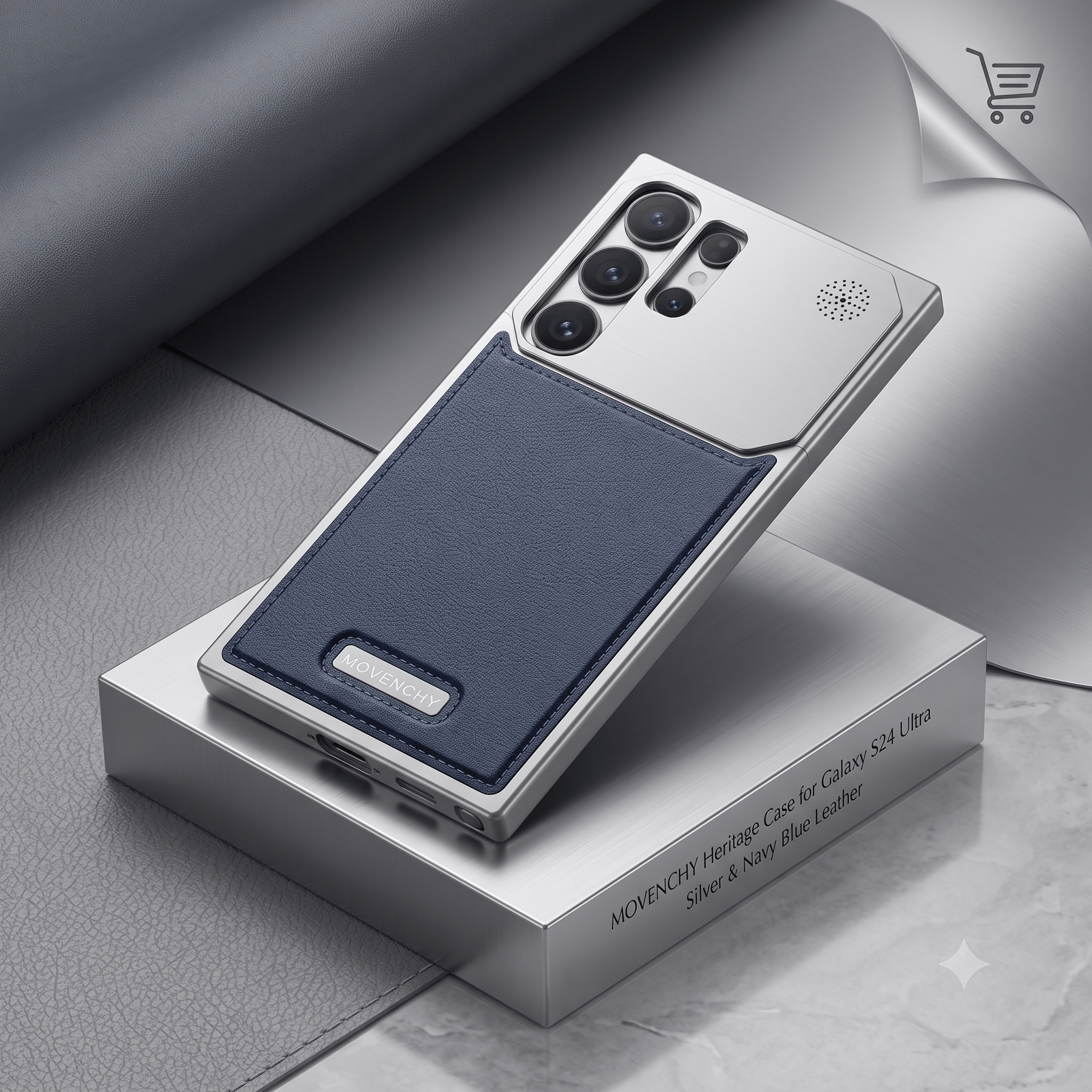 Aluminum With Leather Magsafe Perfume Case Easy Fixing For Samsung - Elite Phones