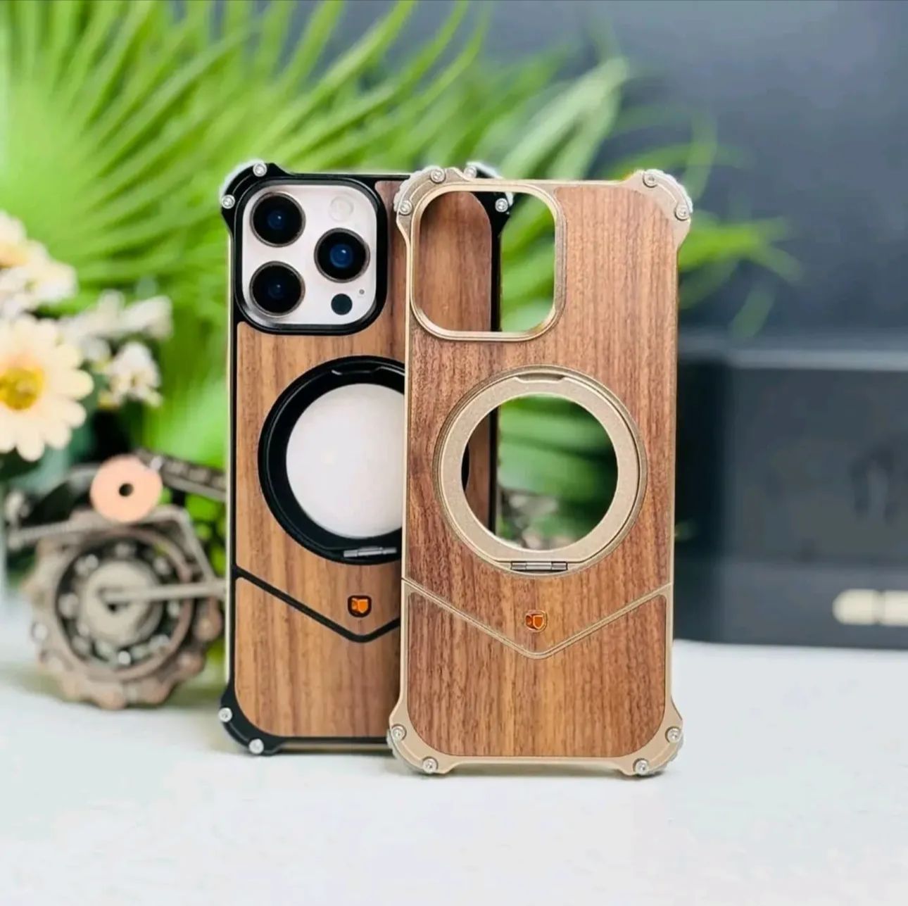 Aluminum With Wood Easy Fixing - Elite Phones